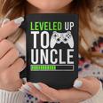 Leveled Up Promoted To Uncle 2024 New Uncle Video Game Coffee Mug Unique Gifts