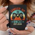 I Leveled Up To Uncle 2024 Soon To Be Uncle Fathers Day Coffee Mug Unique Gifts