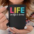 Life On Life's Terms Alcoholic Clean And Sober Coffee Mug Unique Gifts