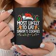 Most Likely To Eat Santa's Cookies Christmas Matching Family Coffee Mug Funny Gifts