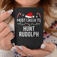 Most Likely To Hunt Rudolph Christmas Matching Pajamas Coffee Mug Unique Gifts