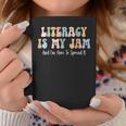 Literacy Is My Jam Reading Interventionist Literacy Teacher Coffee Mug Personalized Gifts