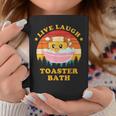 Live Laugh Toaster Bath Saying Vintage Coffee Mug Unique Gifts