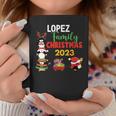 Lopez Family Name Lopez Family Christmas Coffee Mug Funny Gifts