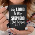 The Lord Is My Shepherd Psalm 23 Christian Bible Verse Coffee Mug Unique Gifts