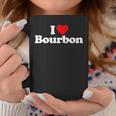 I Love Bourbon Heart Coffee Mug Unique Gifts