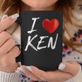I Love Heart Ken Family NameCoffee Mug Funny Gifts