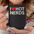 I Love Hot Nerds Heart Geek Valentines Women Coffee Mug Unique Gifts