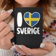 Love For Sweden Sverige Heart Flag Nordic Pride Coffee Mug Unique Gifts