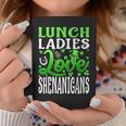 Lunch Lady Love Shenanigans St Patrick's Day Coffee Mug Funny Gifts