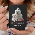 Maltese Dog Heart Belongs Maltese Puppy Coffee Mug Unique Gifts