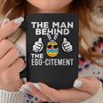 Man Behind Eggcitement Easter Pregnancy Announcement Dad Coffee Mug Personalized Gifts