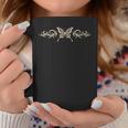 Marrón Mariposa Tatuaje Fairycore Oscuro Grunge Y2k Estética Cuello Taza de café Regalos divertidos