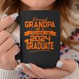 Matching Family Orange Proud Grandpa Class Of 2024 Graduate Coffee Mug Unique Gifts