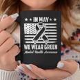 In May We Wear Green Mental Health Awareness Month Women Coffee Mug Funny Gifts