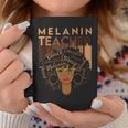 Melanin Teacher Black History Month Afro Black Teacher Women Coffee Mug Funny Gifts