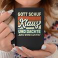 Men's Klaus Name Saying Gott Schuf Klaus Black Tassen Lustige Geschenke