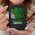 Mental Health Awareness Butterflies Green Ribbon Girl Coffee Mug Unique Gifts