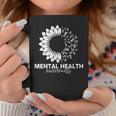 Mental Health Awareness Green Sunflower Mental Health Coffee Mug Personalized Gifts