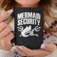 Mermaid Security Matching Family Birthday Pool Party Mer-Dad Coffee Mug Unique Gifts