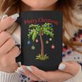 Merry Christmas Palm Tree Light Hawaiian Tropical Christmas Coffee Mug Unique Gifts