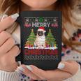 Merry Christmas Santa Light Pug Dog Family Ugly Sweater Coffee Mug Funny Gifts