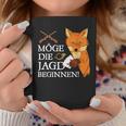 Möge Die Jagd Beginnen Fox Doko Card Game Double Head Tassen Lustige Geschenke