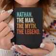 Nathan The Man The Myth The Legend First Name Nathan Coffee Mug Funny Gifts