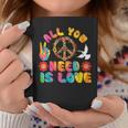 All You Need Is Love Tie Dye Peace Sign 60S 70S Peace Sign Coffee Mug Unique Gifts