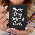 Nerdy Dirty Inked & Curvy Reading Lovers Tattoo Curves Women Coffee Mug Unique Gifts