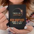 New Hampshire Total Solar Eclipse Twice In A Lifetime 2024 Coffee Mug Unique Gifts