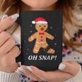 Oh Snap Gingerbread Merry Christmas Cookie Women Coffee Mug Unique Gifts