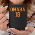 Omaha 18 Football Call Sign Graphic QuarterbackCoffee Mug Unique Gifts