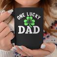 One Lucky Dad Father Irish St Patrick's Day Coffee Mug Funny Gifts