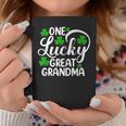 One Lucky Great Grandma St Patrick's Day Shamrocks Coffee Mug Funny Gifts