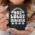 One Lucky Teacher St Patrick's Day Teacher Coffee Mug Funny Gifts