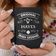 Original Irish Legend Hayes Irish Family Name Coffee Mug Funny Gifts