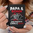 Papa & Sohn Das Perfekte Chaos Team Father's Day Bester Papa Tassen Lustige Geschenke