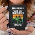 Papasaurus & Sonsaurus Équipe Chaos Parfait Père Tasse Cadeaux drôles