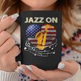 Patriotic Jazz On Music Flag Heart Saxophone Louisiana Coffee Mug Unique Gifts