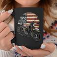 Patriotic Motorcycle Vintage American Us Flag Biker Coffee Mug Unique Gifts