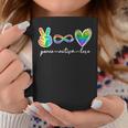 Peace Autism Love Infinity Symbol Autism Awareness Coffee Mug Unique Gifts