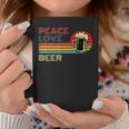 Peace Love Beer Retro Sunset Bartender Brewers Drinkers Coffee Mug Unique Gifts
