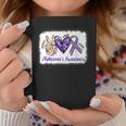 Peace Love Cure Alzheimers Awareness 2023 Coffee Mug Unique Gifts