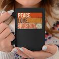 Peace Love Sunshine Mother Father Sun Lover Vintage Coffee Mug Unique Gifts