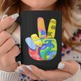 Peace Sign Hand Tie Dye Hippie 60S 70S 80S Boys Girls Coffee Mug Unique Gifts