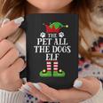 Pet All The Dogs Elf Family Matching Christmas Elf Pajama Coffee Mug Personalized Gifts