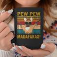 Pew Pew Madafakas French Bulldog Dogs Dad Vintage Tassen Lustige Geschenke