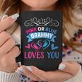 Pink Or Blue Grammy Loves You Gender Reveal Party Shower Coffee Mug Unique Gifts