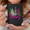 Pink Buffalo Plaid Christmas Tree Leopard Merry Christmas Coffee Mug Unique Gifts